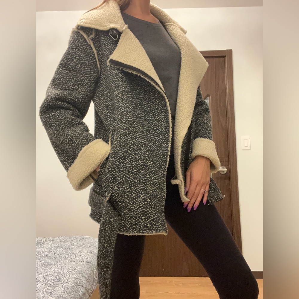 J.o.a. From revolve faux shearling and heather gray jacket